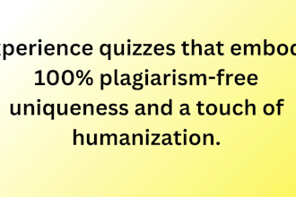 create premium and unique customized trivia quizzes