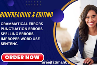 proofread, edit, or rewrite anything written in english