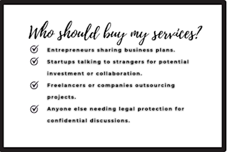 write a custom nda in 10 hours to protect your business plans