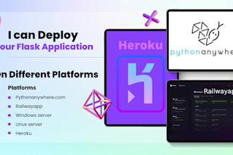 deploy your flask,django website on pythonanywhere,windows server,linux server