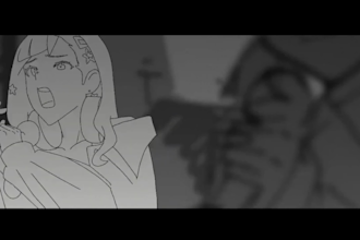 2d traditional frame by frame cartoon animation 2d anime music video 2d line art