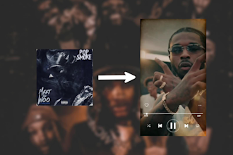 animate your album cover art for a spotify canvas from clip