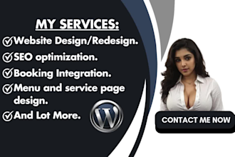 hospitality website for hotels, resorts, bnbs create a modern restaurant website