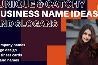 create business name ideas with slogans and logo designs