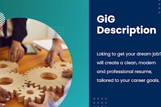 design a professional resume and optimize your linkedin profile