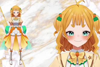draw live 2d vtuber model, live 2d rigging, facerig, live streaming avatar