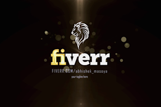 create awesome golden particles logo intro animation