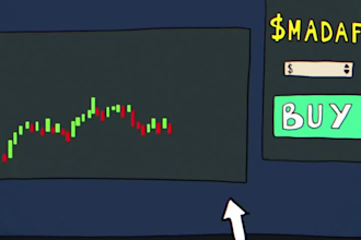 do memecoin animation, virla solana meme, meme art, crypto meme video solana art