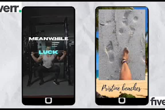 create motivational, travel, workout reels, shorts
