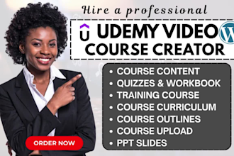 create elearning training video ppt instructional design udemy video course