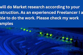 do internet research, market research and lead generation