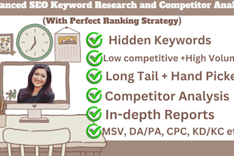 do trending SEO keyword research and competitor analysis
