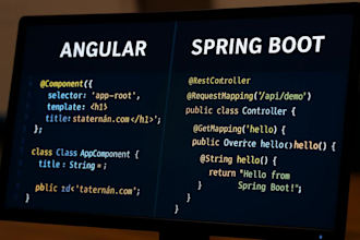 develop secure and scalable spring boot angular web applications