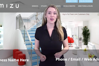 create a spokesperson promo video for hair salon