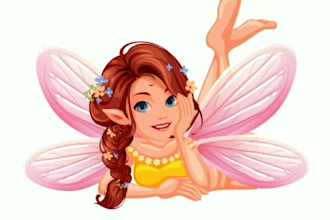 create 2d character design and concept art, illustration