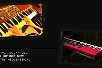 record rock rocknroll blues song piano organ for your song