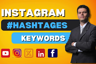 research facbook instagram youtube hashtag and keywords for organic growth