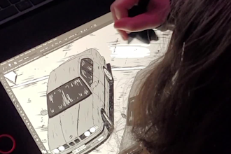 draw your car initial d style