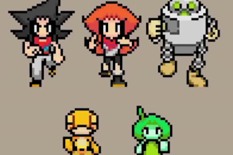create nsfw pixel art, sprite sheet, pixel animation, game assets, 8 bit, gif