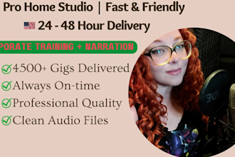 voice your corporate training or narration videos