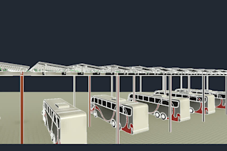 3d modeling, architectural dwgs, and solar panel placement using revit