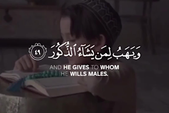 design quran recitation or islamic video with any subtitle