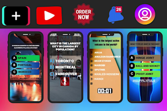 create trivia quiz videos for tiktok monetization account