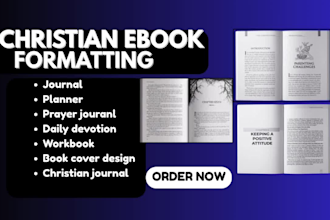 design format christian ebook daily devotion prayer journal workbook canva kdp