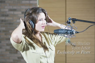 record a PRO female voice for videos, podcast intros, dj drops