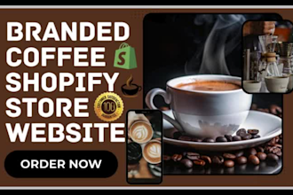 design eco friendly coffee store tea beverage cafe matcha shopify store website