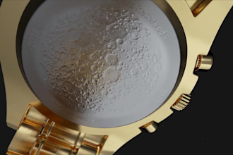 create stunning 3d watch animation exploded view watch commercial watch model