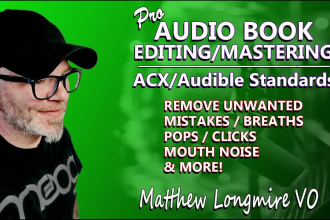 edit, mix, and master your audio book to acx standards