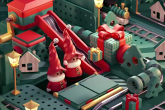 3d christmas, 3d kids animation, 3d animation, animal 3d music video