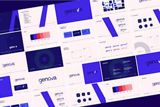 design stunning brand style guide with branding kit