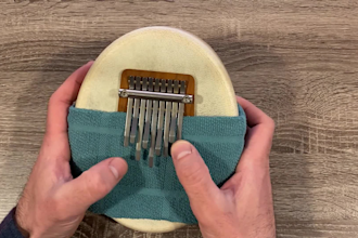record modified kalimba piano for an ethereal mood