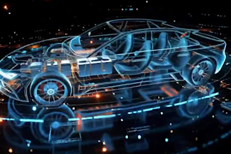 do realistic car animation render 3d car automotive cgi commercial video vfx ads