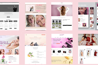build fashion, beauty, cosmetic, spa website design