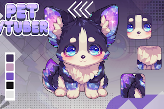 create vtuber pet live 2d for your vtuber model with rigging