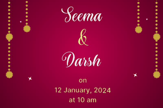 design custom birthday invitation or wedding invitation card