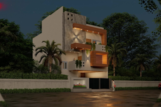 create realistic 3d exterior elevation and walkthroug