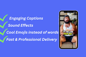 edit tiktoks and reels with engaging captions and emojis