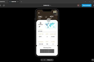 design a premium mobile app UI for your travel or flight booking app