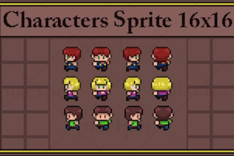 create and animate 16x16 pixel art sprites for games
