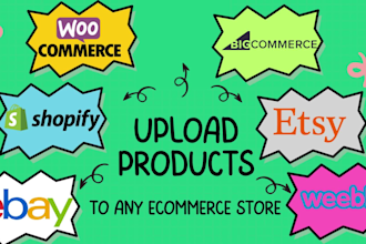 upload add products to your woocommerce shopify ebay etsy wix store