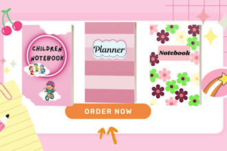 design stunning journal, KDP covers and custom kindle book covers