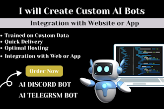 create ai chatbots with custom data and integrate with website or app