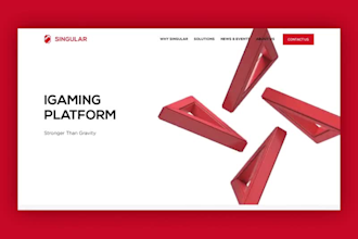 create minimalistic abstract 3d animation for websites