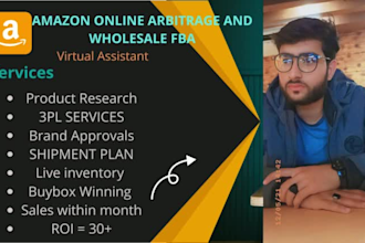 be your amazon online arbitrage and wholesale fba   mentor and VA