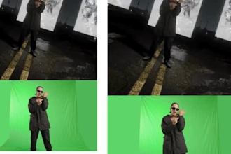 replace green screen and create cinematic visual fx for your footage