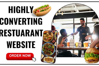 design responsive online food ordering website restaurant food delivery website